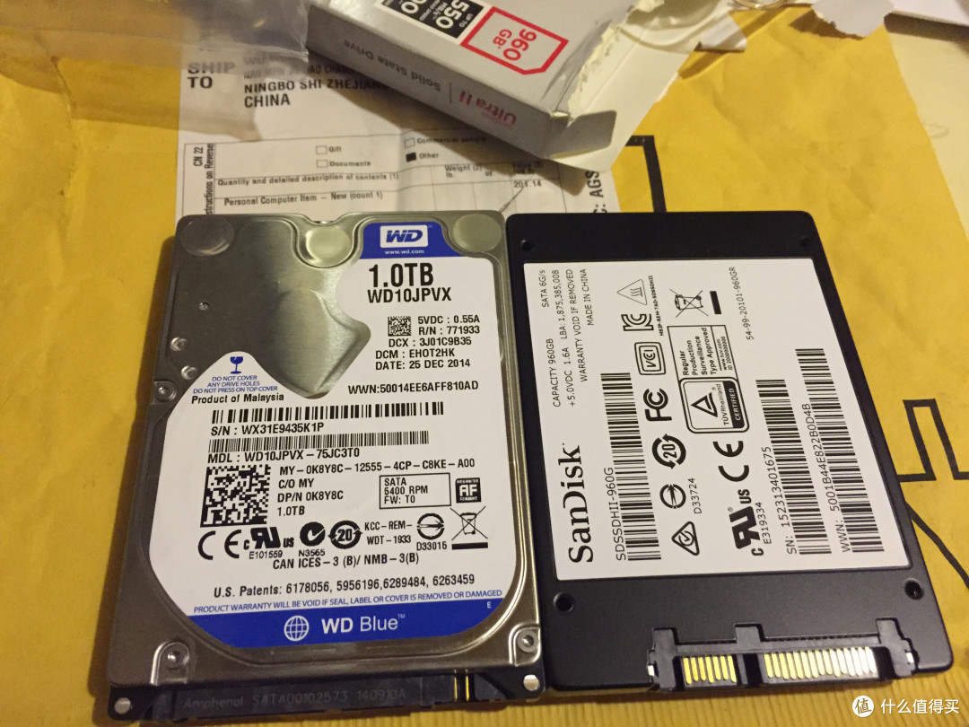 笔记本加装SSD：闪迪至尊高速2代  960GB SATA III固态硬盘