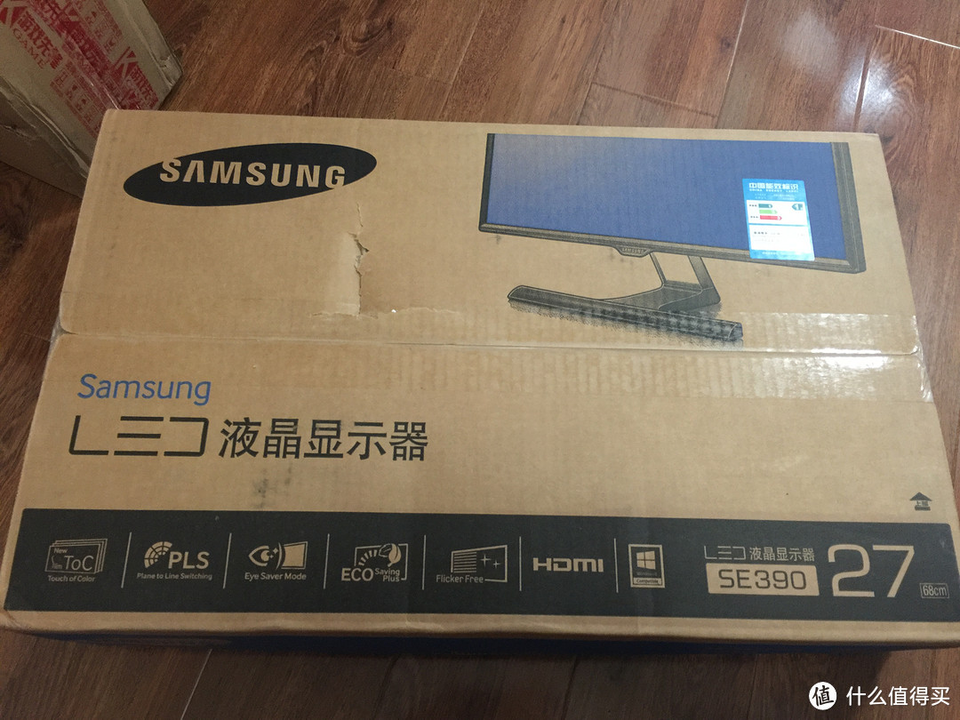 SAMSUNG 三星 S27E390H 27寸LED显示器 开箱&简单使用评测