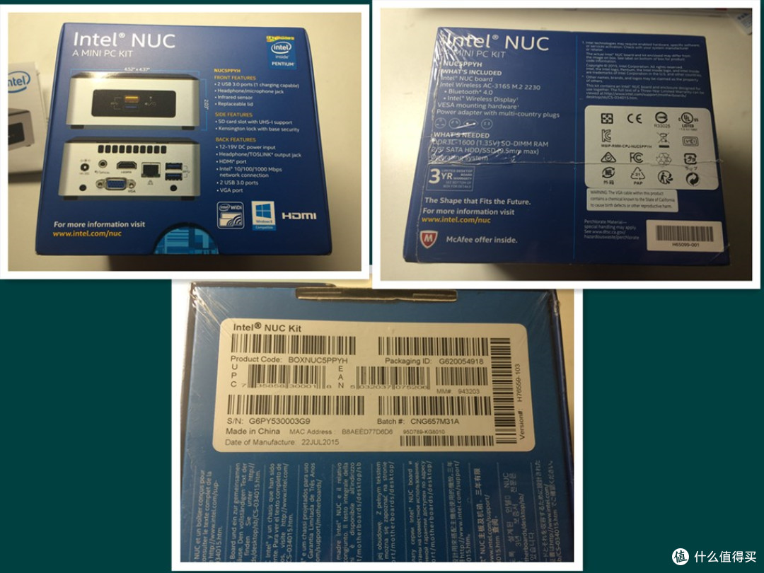#有货自远方来# 黑五买的新“玩具” — Intel 英特尔 NUC5PPYH 微型电脑