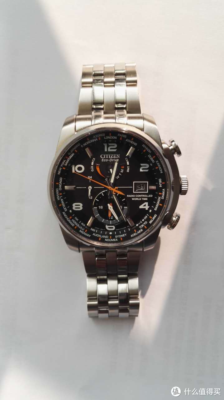 有货自远方来jomashop西铁城at901052e男款光动能腕表无税到手