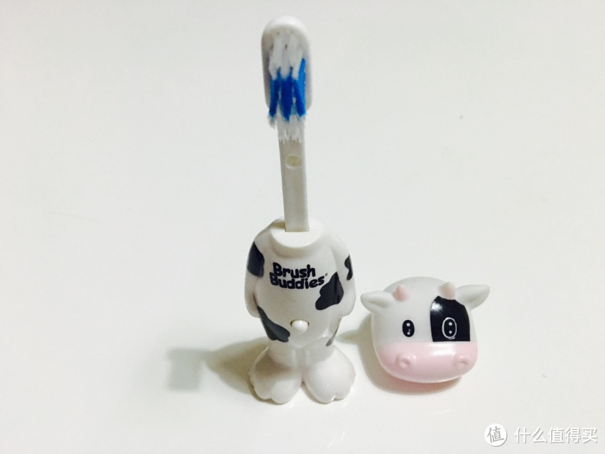 #本站首晒# 狮子与奶牛的爱恋，亲子旅行方便之物： Brush Buddies 伸缩动物牙刷