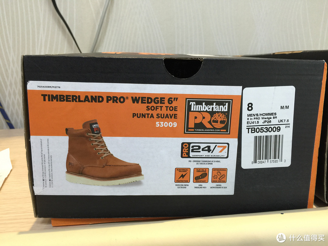 Timberland 添柏岚 PRO Men's Wedge Sole 6 男款工装靴 直邮顺利到手（8、7.5各一双）