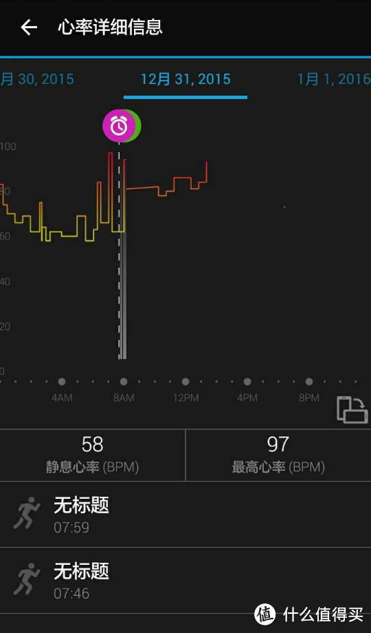 Garmin 佳明 vivosmart HR 7天24小时记录心率的手环