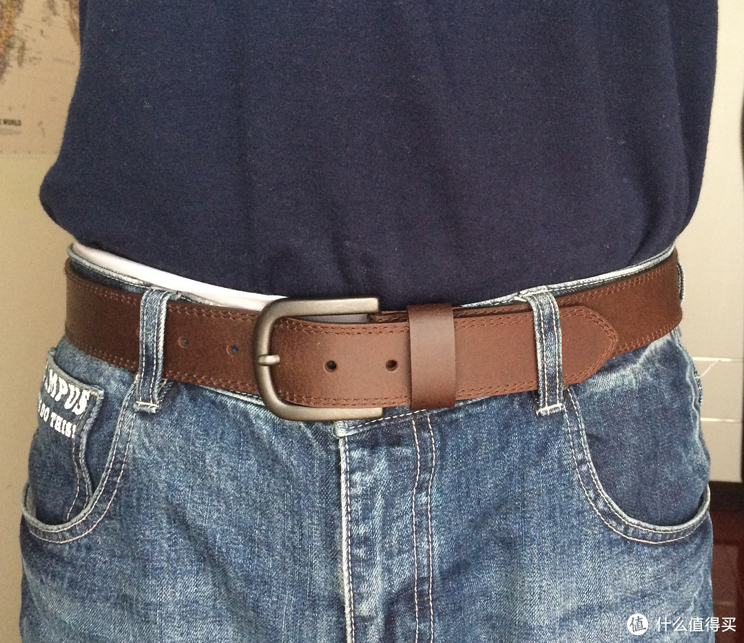 记第一次海淘皮带的经历及其尺码参考：Dickies 帝客  Leather Belt With Two Row Stitch 男士皮带