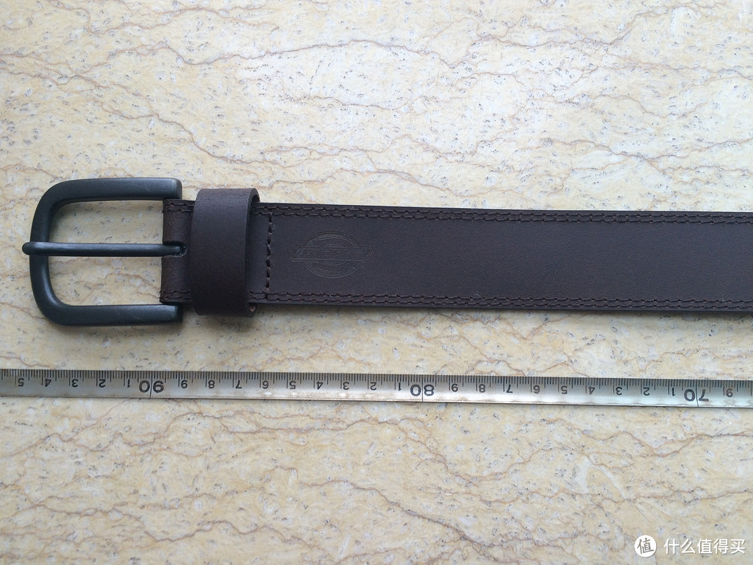 记第一次海淘皮带的经历及其尺码参考：Dickies 帝客  Leather Belt With Two Row Stitch 男士皮带