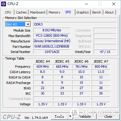 超进化之16G大内存：GLOWAY 光威 战将系列 DDR3 1600 8GB 笔记本内存条