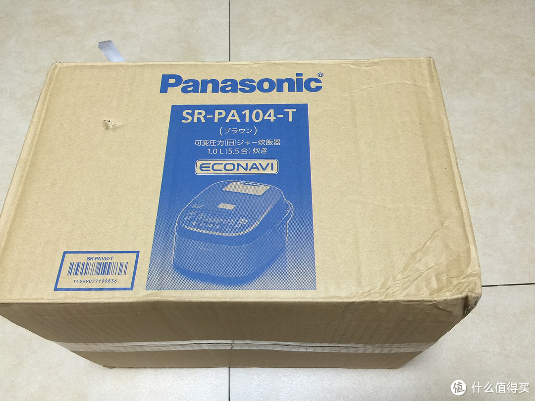 日淘第一单：Panasonic 松下 SR-PA104-T 电饭煲开箱分享