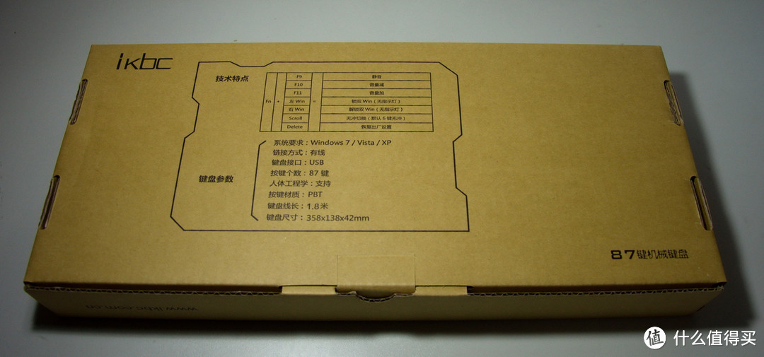 简单实用的码字利器 — IKBC C87 黑色茶轴机械键盘开箱