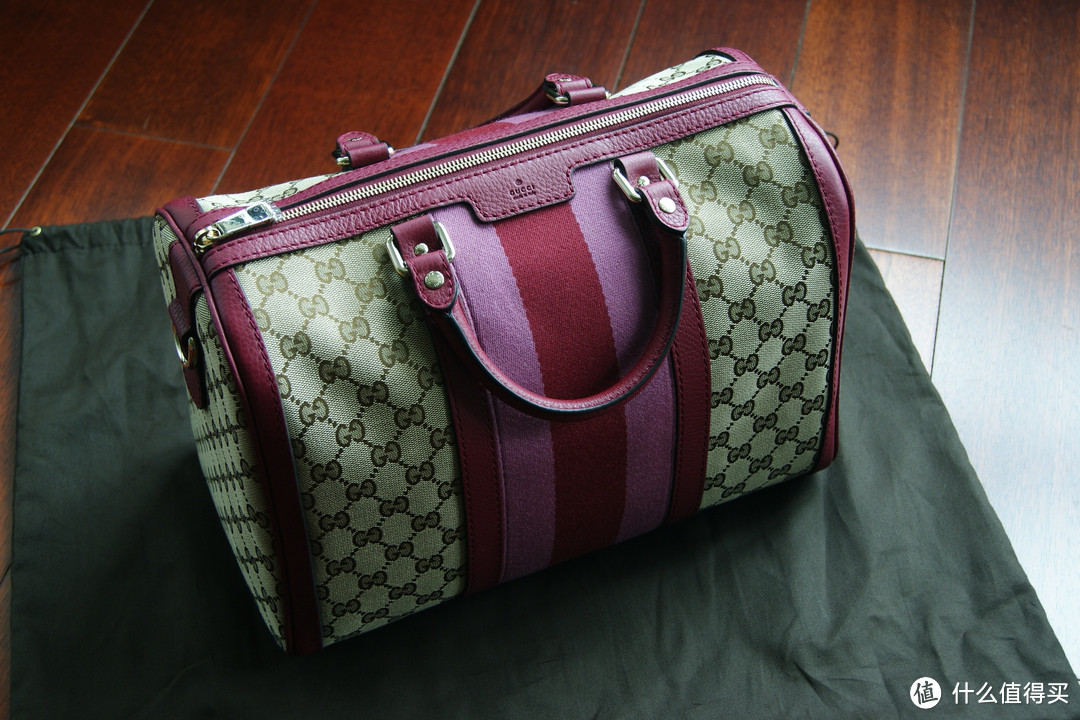 GUCCI 古驰 Vintage Web Original GG Boston Bag 女款波士顿手提包