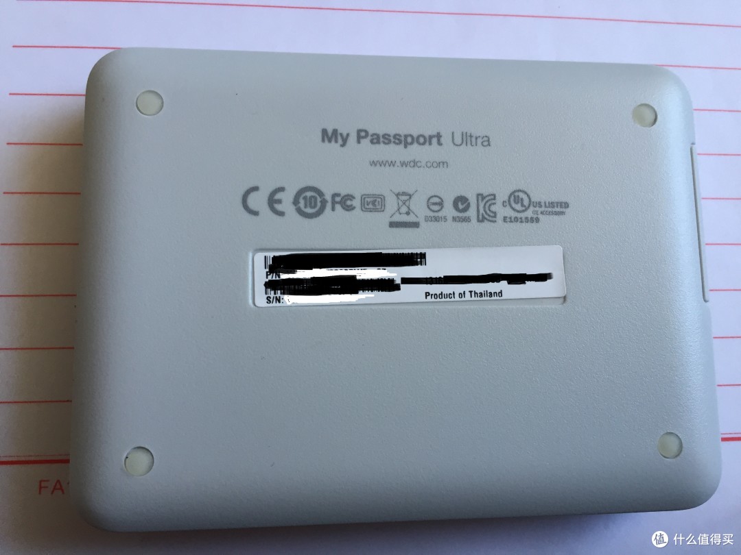 为了三年质保，就买它了！WD 西部数据 My Passport Ultra USB3.0 2TB  高端小白龙战斗版