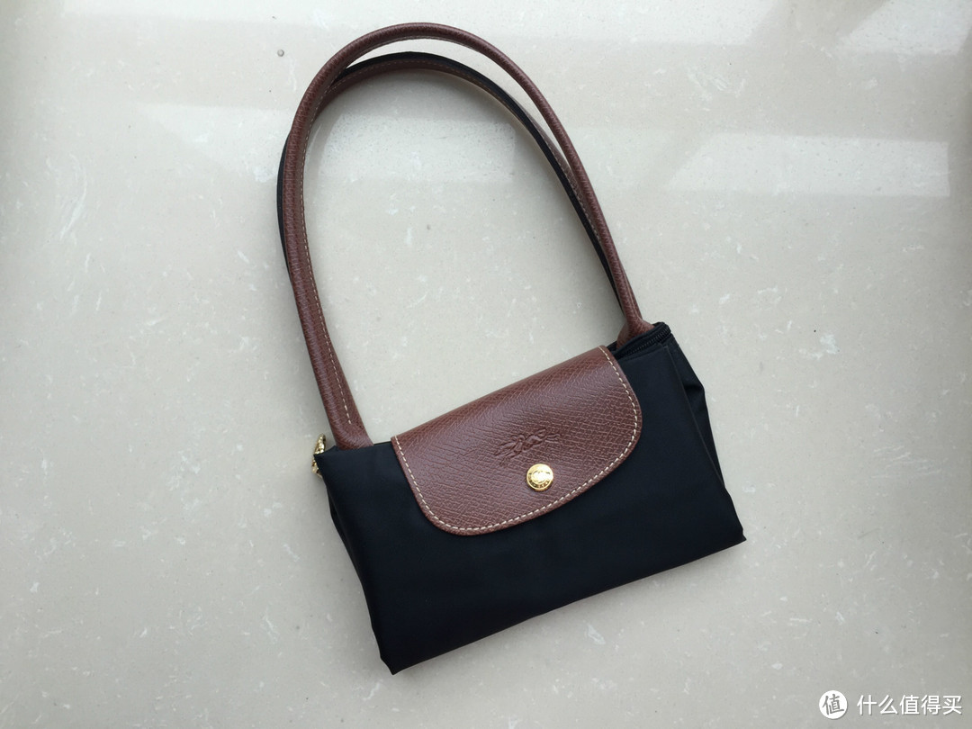 Longchamp 珑骧女款尼龙长柄中号手提包1899黑色