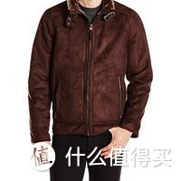 Calvin Klein 卡尔文克莱恩 Men's Aviator Faux-Fur Jacke 咖啡色夹克上身