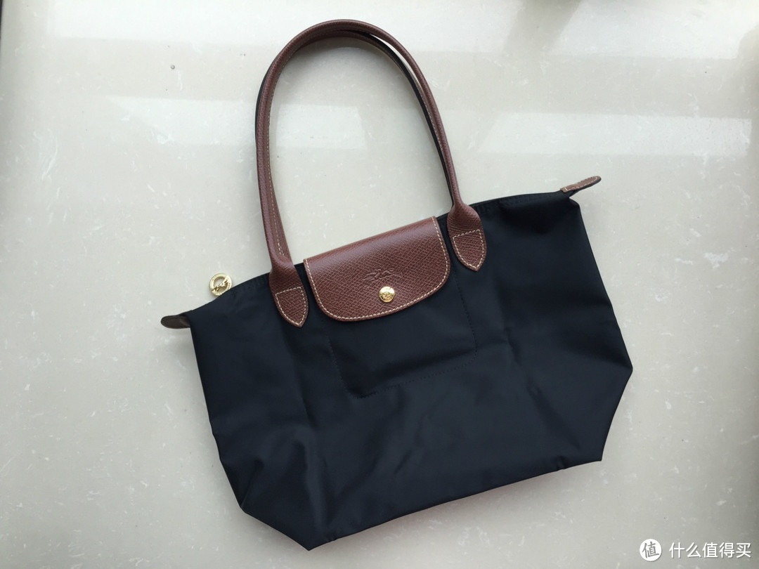 Longchamp 珑骧女款尼龙长柄中号手提包1899黑色