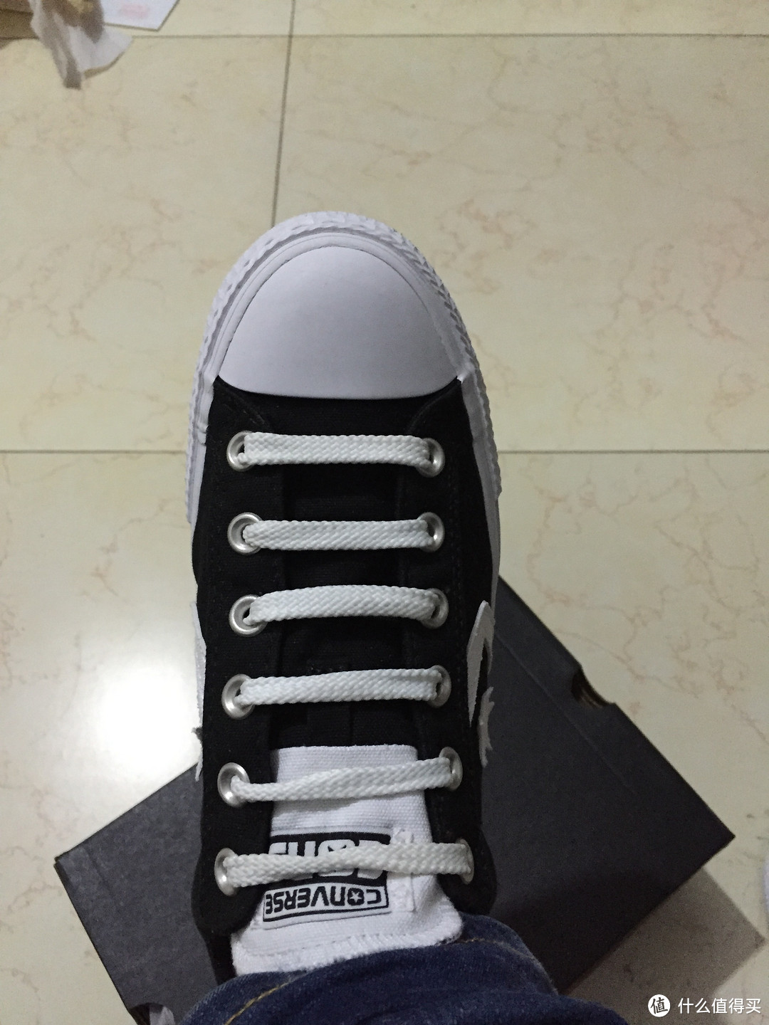 论鞋带的多种打开方式来自converse匡威145545c帆布鞋乞丐版