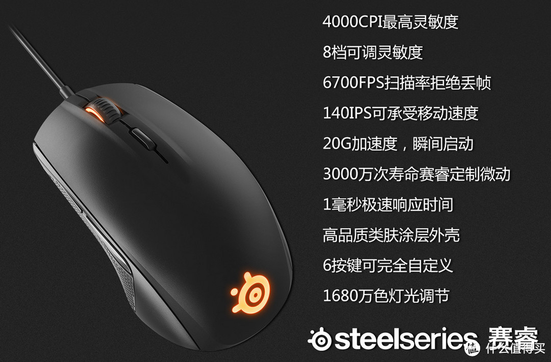 非游戏玩家眼中的SteelSeries 赛睿 RIVAL 100 光学鼠标