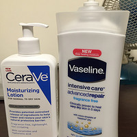 CeraVe 全天候保湿滋润乳液，附与Vaseline 身体乳使用对比