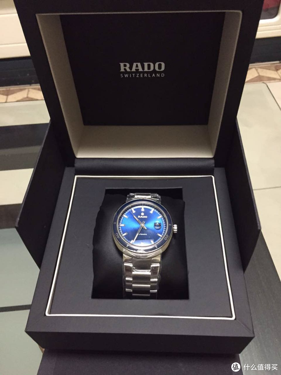 RADO 雷达 D-star系列蓝表盘男士手表