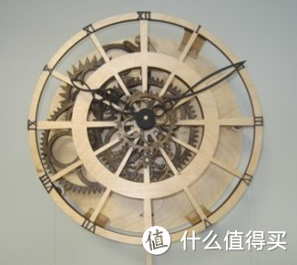 #本站首晒# Abong Mechanical Wooden Clock Kit 木制 时钟套件