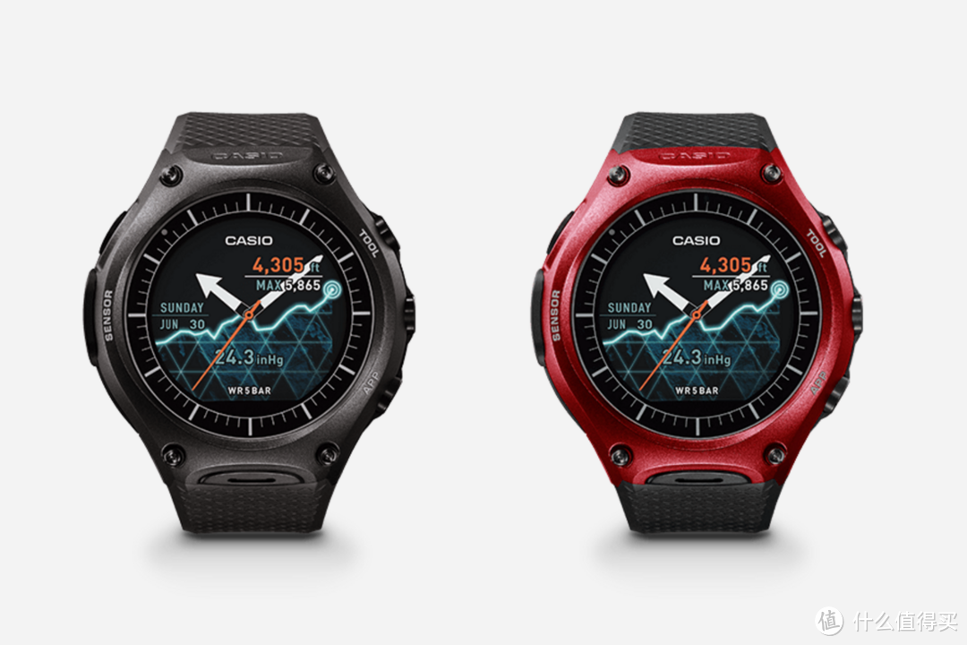 G-Shock与Pro Trek的综合体：CASIO 卡西欧 推出首款户外Android Wear手表WSD-F10