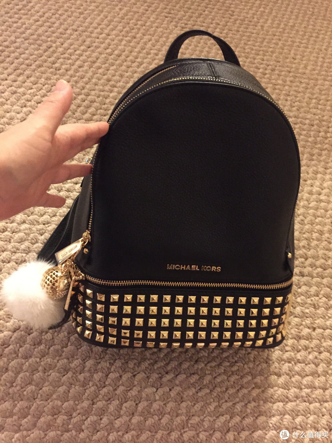 MICHAEL KORS 30S5GEZB5L 女士铆钉双肩包 晒单