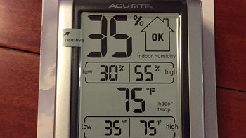 AcuRite 00613A1 电子室内温湿度计 开箱晒单
