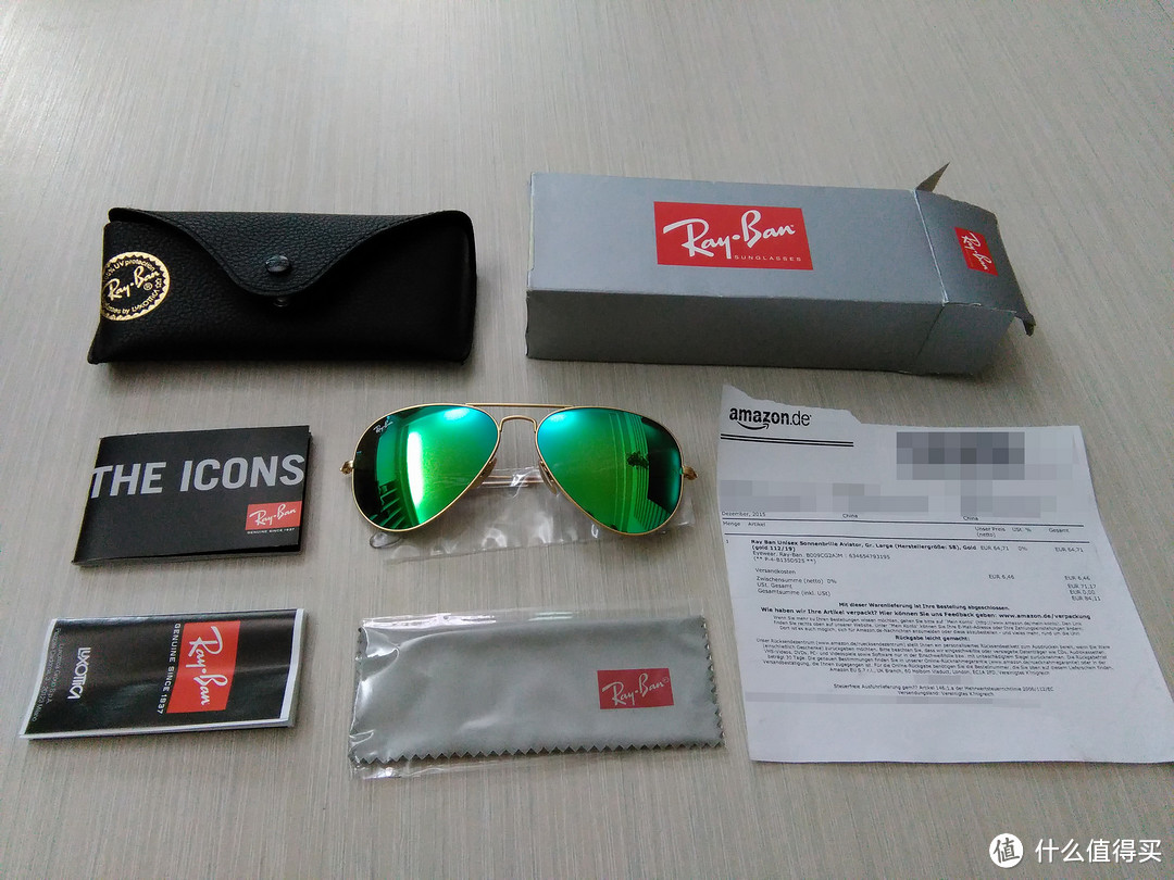 德亚入手：Ray-Ban 雷朋 AVIATOR RB3025 112/19 58 太阳镜