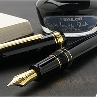 SAILOR 写乐钢笔 21K 11-3924-420 活塞上墨透明腰伪开箱