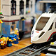 #本站首晒# My dream train~Lego 乐高 高速客运列车 L60051 （内附行驶视频）