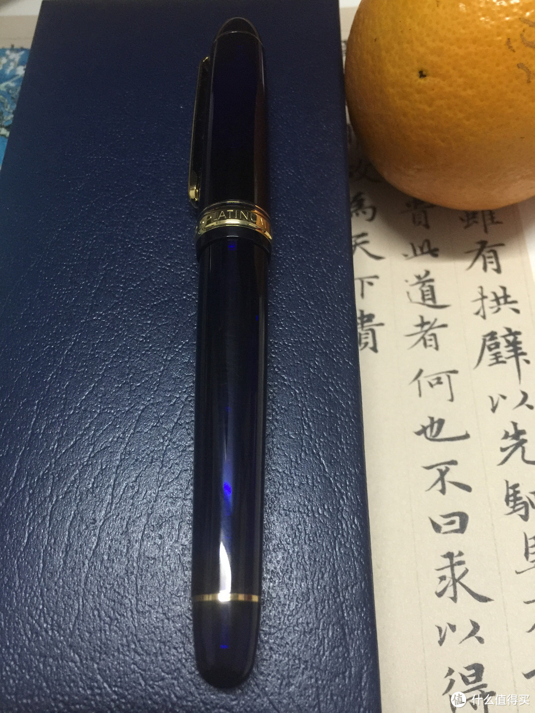 轻微强迫症患者练字前的准备：日亚入 PLATINUM 白金 #3776 教堂蓝 钢笔