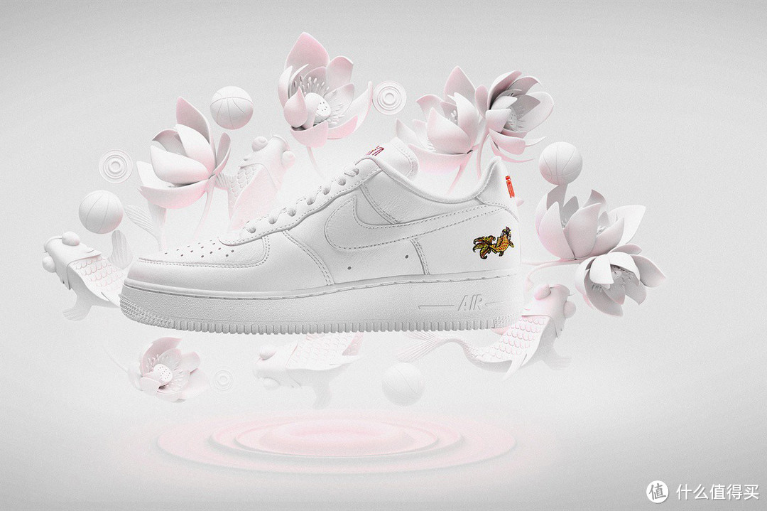 清新年画风格：NIKE 耐克 推出 Air Force 1 系列 新年特别款