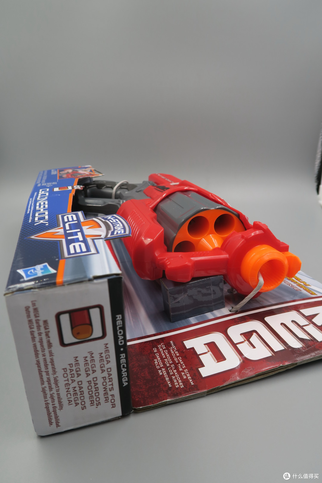 Hasbro Nerf  孩之宝 热火 MEGA牛 飓风发射器 开箱