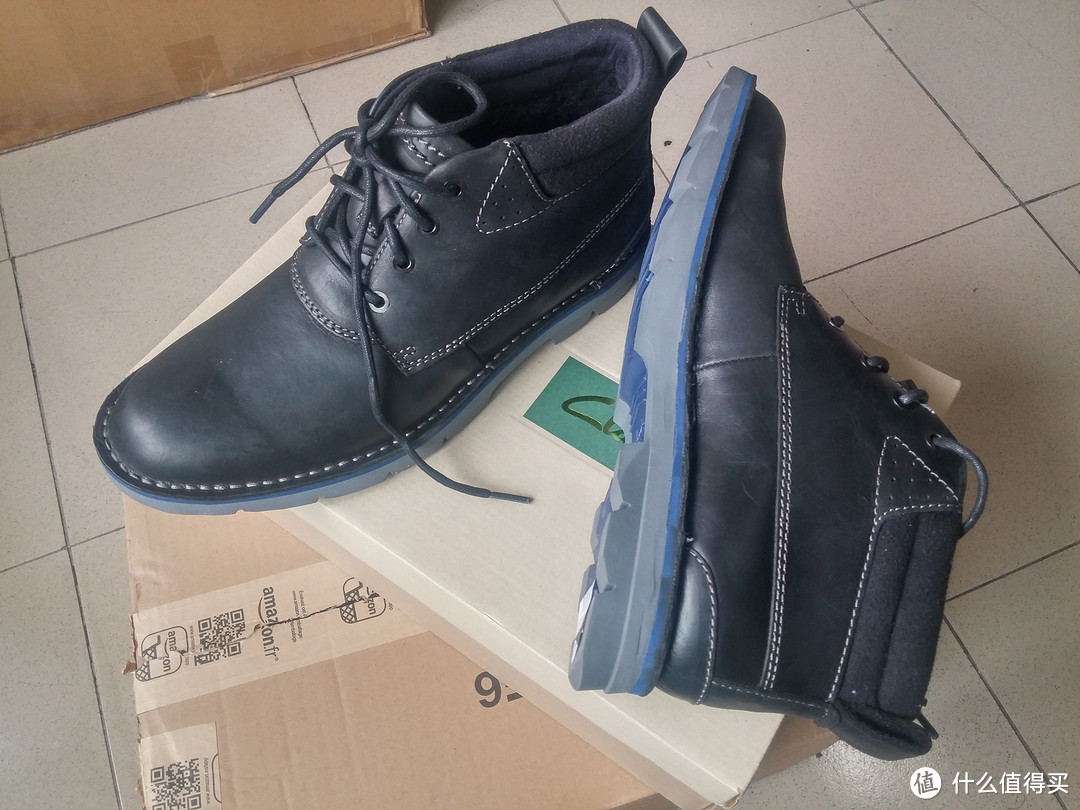 Clarks 其乐 Varick Hill 男款黑色真皮短靴 开箱