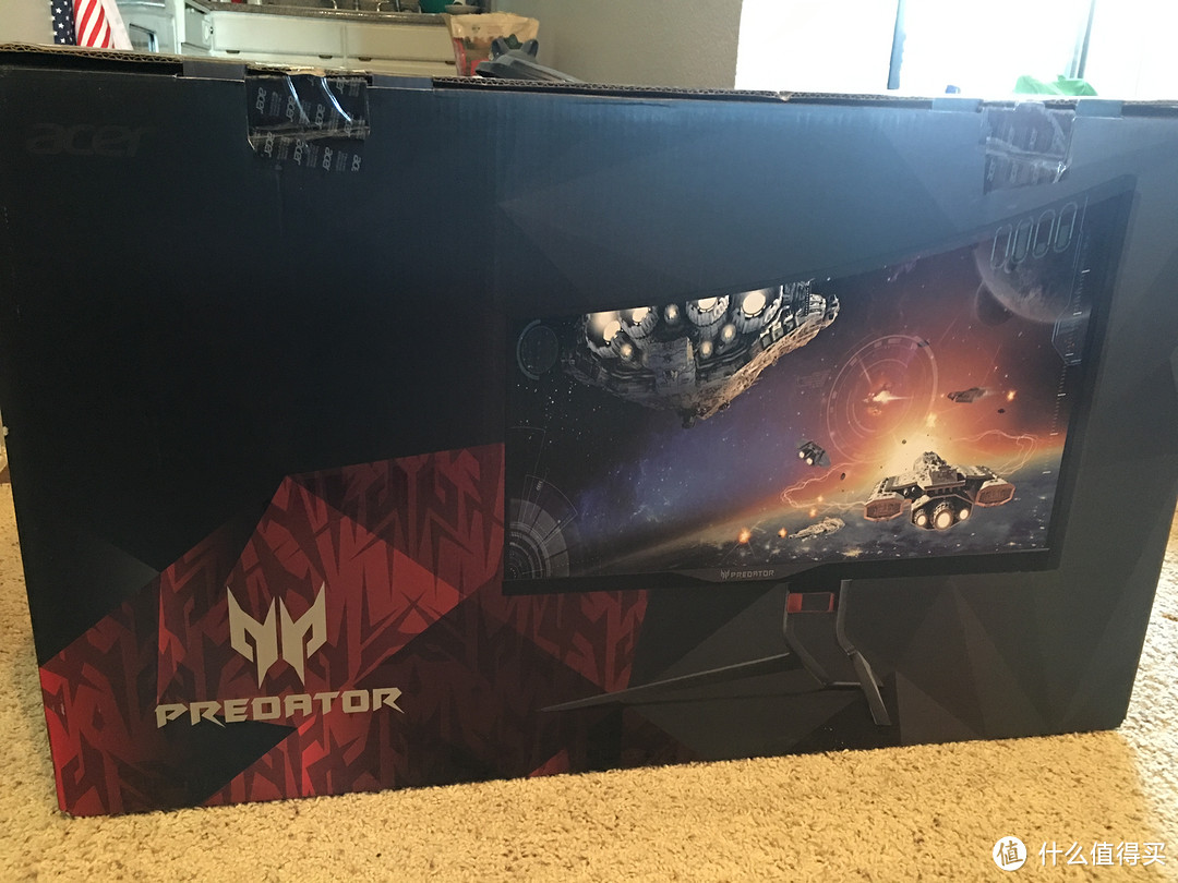 #本站首晒# 为信仰充值400块：Acer 宏碁 Predator X34 曲面显示器 伪开箱 & 简单测评