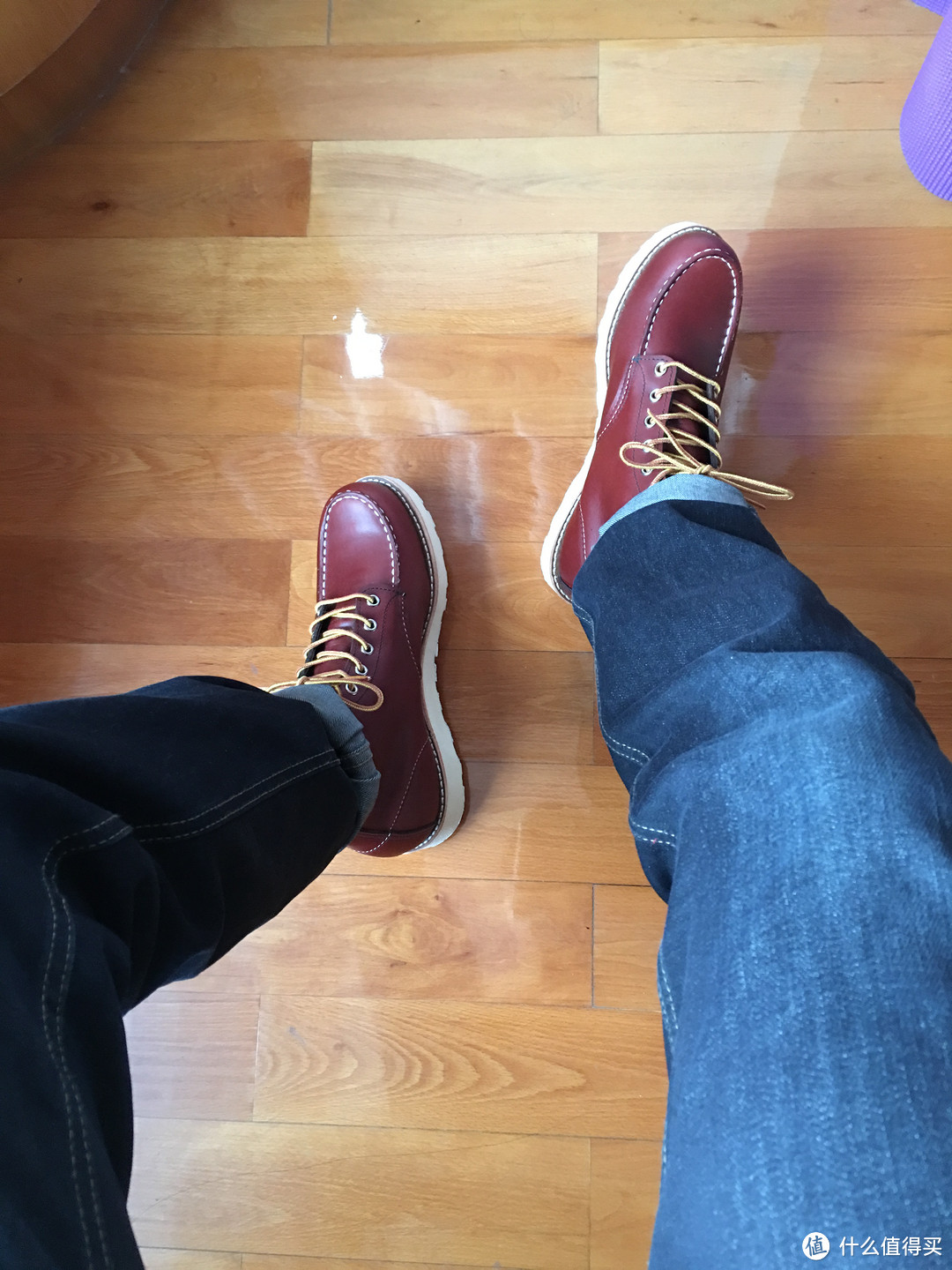 晒一晒Red Wing9106 工装靴（附贴底过程）