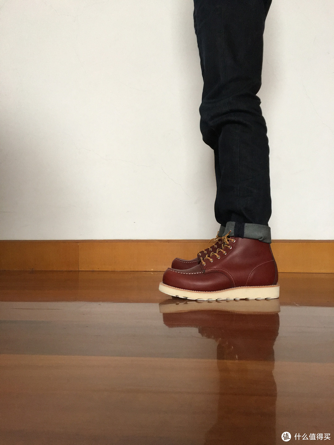 晒一晒Red Wing9106 工装靴（附贴底过程）