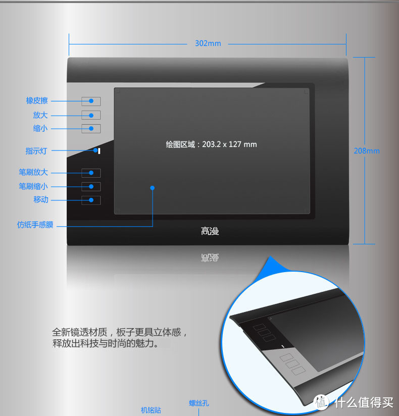 够用之选---高漫 WH850 无线数位板