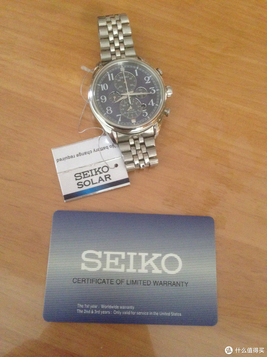 去年买了个表系列之J家购入 SEIKO 精工 ssc209 男士太阳能腕表
