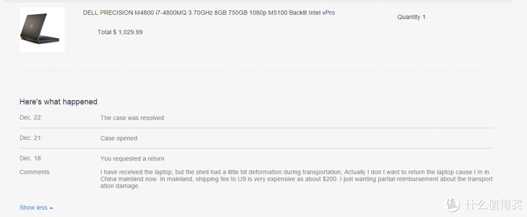 Dell 戴尔 M4800 移动工作站 开箱及索赔经历