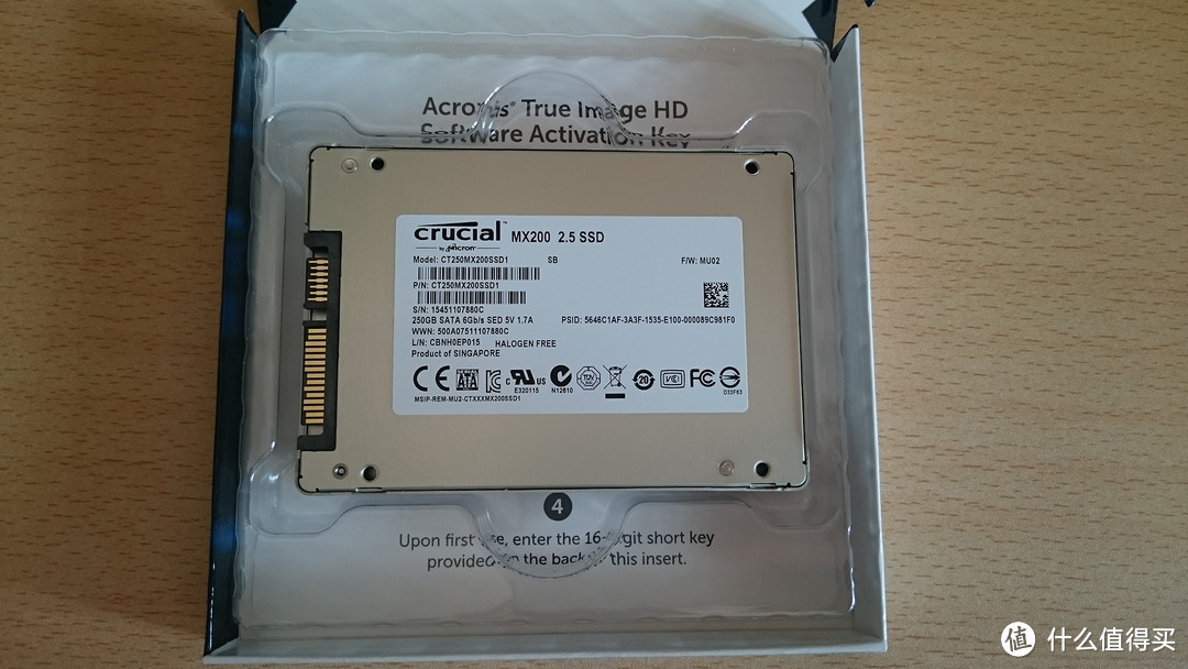 Crucial 英睿达 MX200 250G SATA3 固态硬盘开箱，顺便晒下台式机