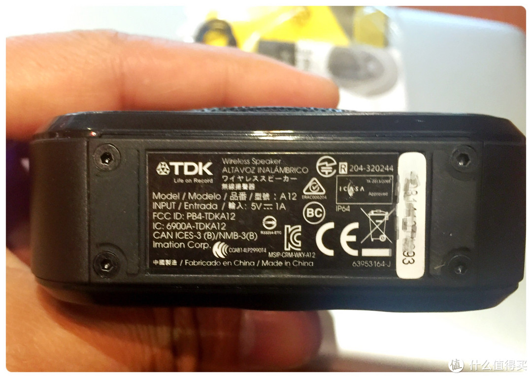 TDK A12便携蓝牙防水音箱（true wireless stereo）开箱及体验