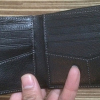 美亚归来 Fossil Marston Large Coin Pocket Bifold 男式钱包 开箱