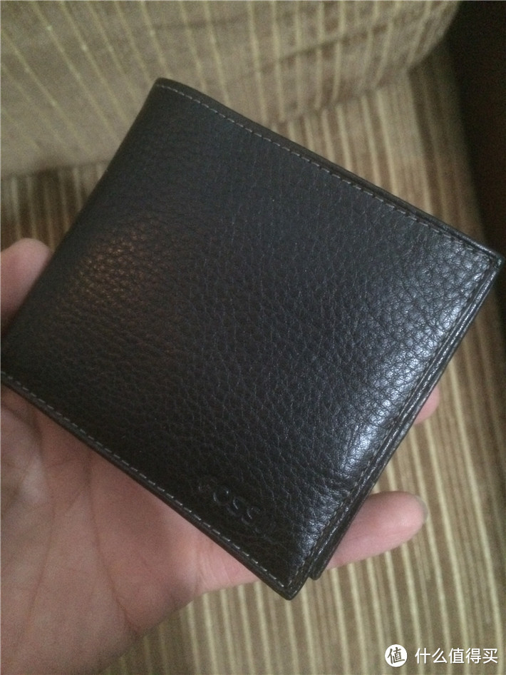 美亚归来 Fossil Marston Large Coin Pocket Bifold 男式钱包 开箱