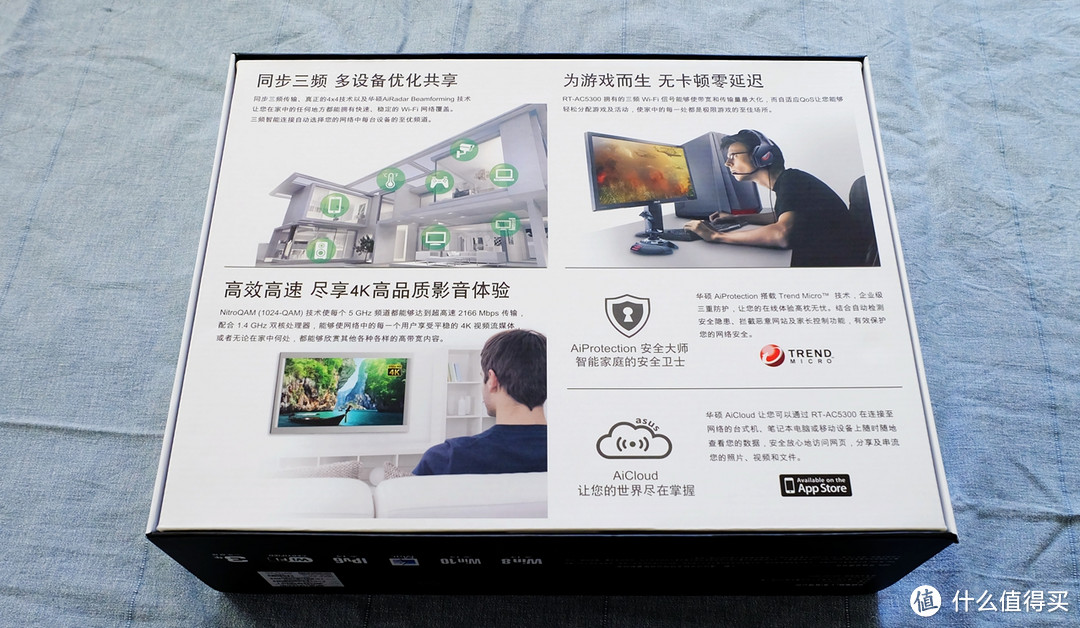 #本站首晒# ASUS 华硕 RT-AC5300 智能无线路由器 开箱&一周简评