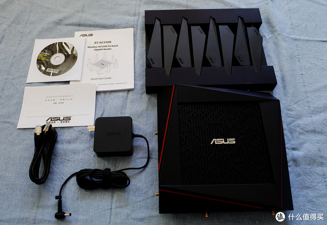 #本站首晒# ASUS 华硕 RT-AC5300 智能无线路由器 开箱&一周简评