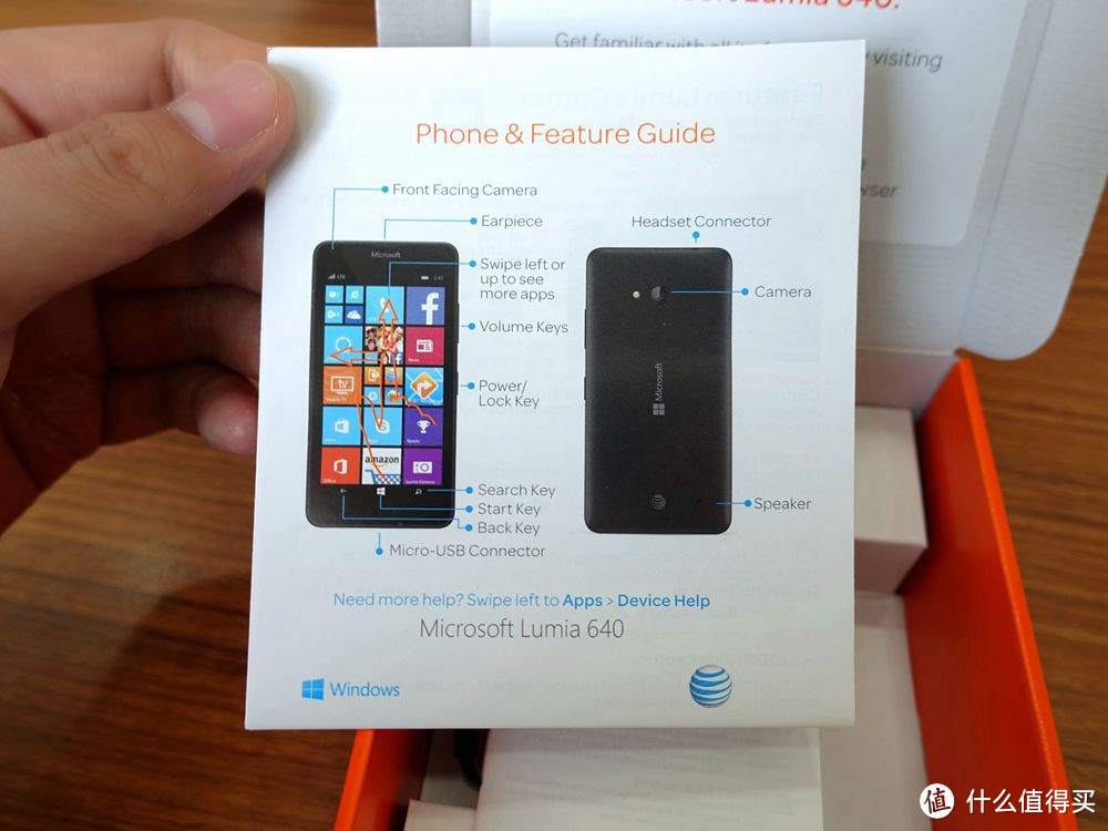 Windows 入门机 Microsoft Lumia 640 AT&T版 开箱组图、升级 Windws 10 及解锁过程