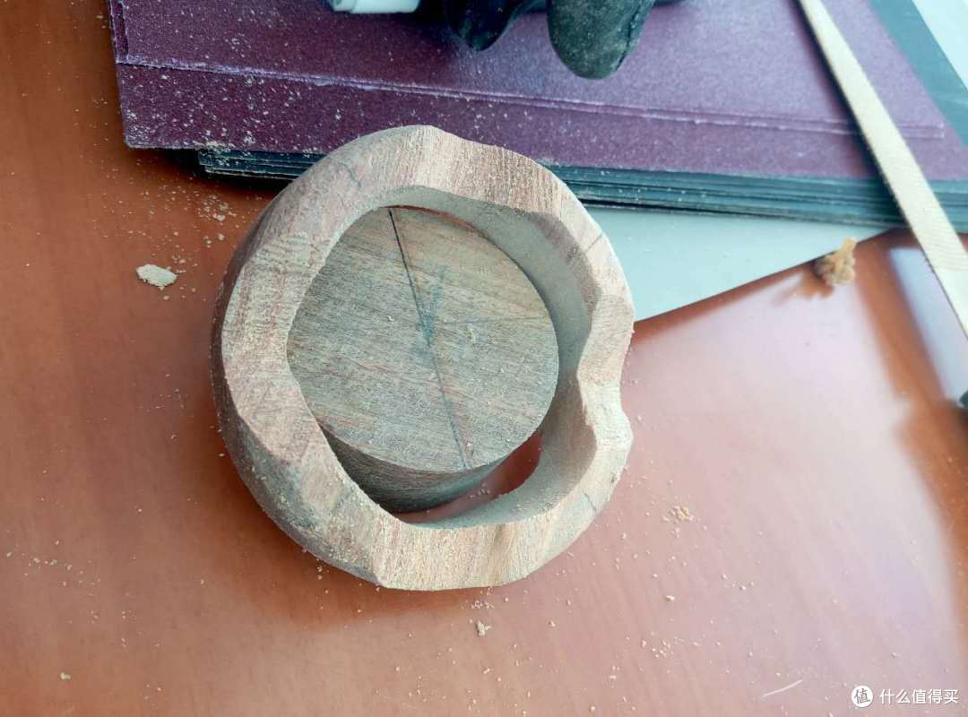 纯手工自 撸绿檀手镯