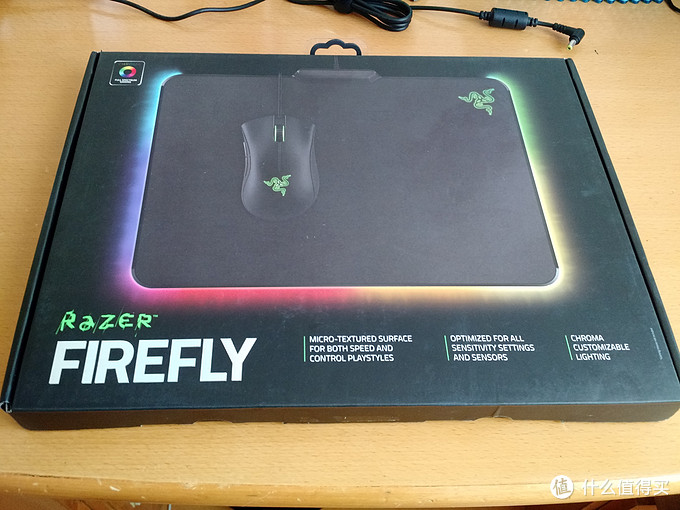 当鼠标垫邂逅LED：Razer 雷蛇 Firefly 烈焰神虫 幻彩鼠标垫