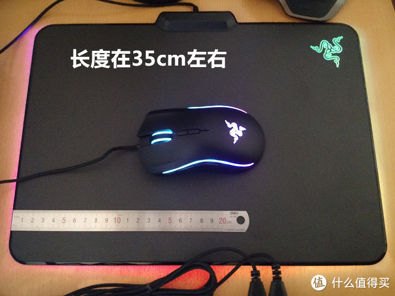 当鼠标垫邂逅LED：Razer 雷蛇 Firefly 烈焰神虫 幻彩鼠标垫