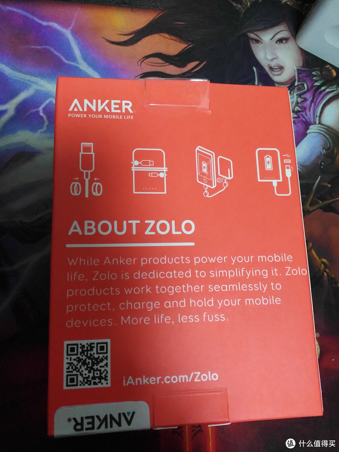 ANKER ZOLO Mini 磁吸 3000毫安移动电源包装盒背面