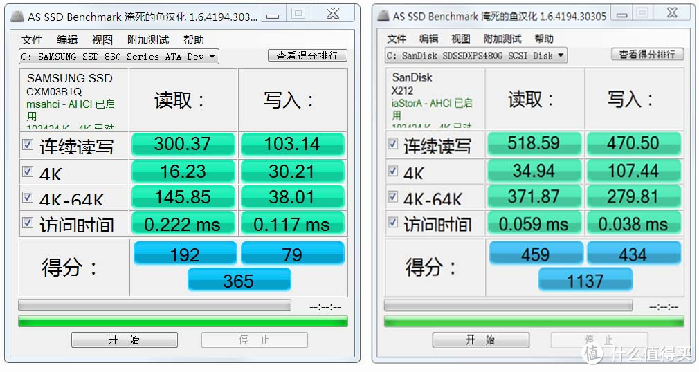 跑分对比